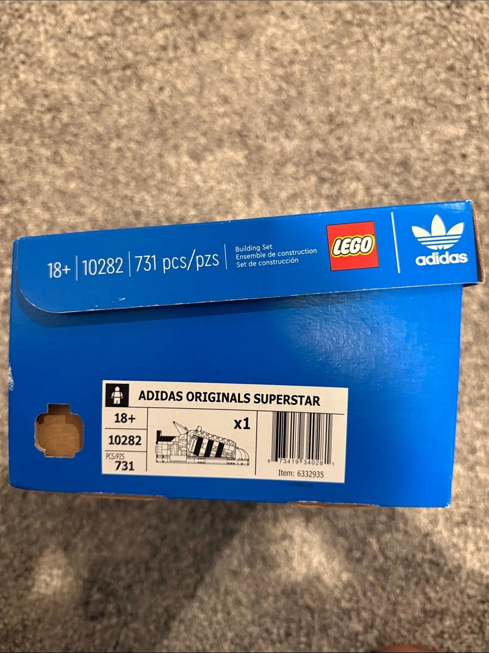 Lego White and Black adidas Originals Superstar Model